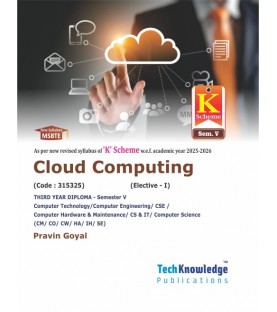 Cloud Computing MSBTE K-Scheme Sem 5 Computer Engg | Tech-knowldge Publication